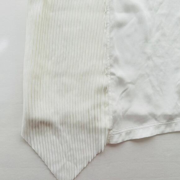 Lululemon LAB White Crinkle Sheer Tank Top Size 14 Avante Garde Casual - Picture 2 of 7